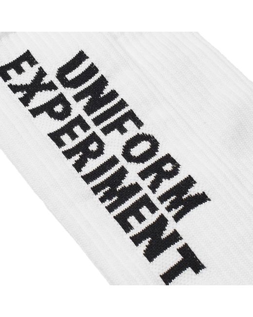Uniform Experiment White Logo Socks for men