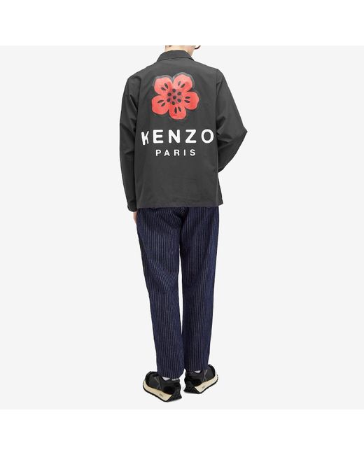 KENZO Black Boke Coach Jacket for men