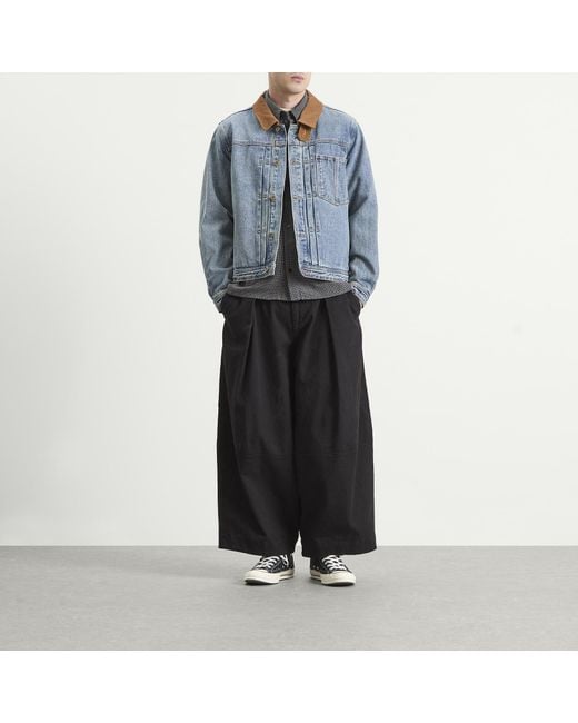 FRIZMWORKS Blue Washed Denim Trucker Jacket for men