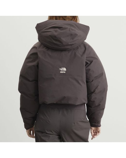 The North Face Gray X Skims W Crop Insulated Jacket
