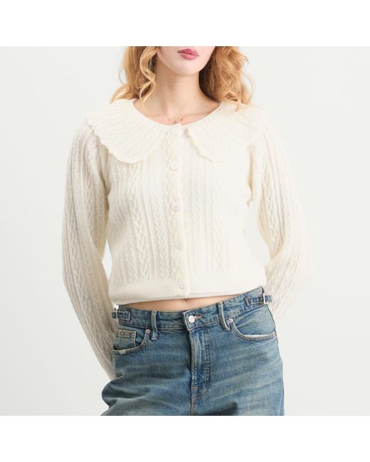 Rixo White Jelena Cardigan