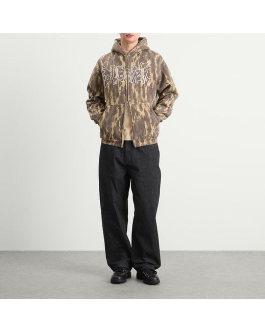 Butter Goods Brown Blotch Zip Hoodie for men