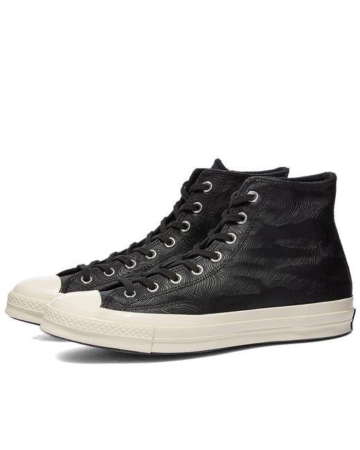 Converse Chuck Taylor 70 Hi-top Embossed Leather Sneakers in Black for Men  | Lyst