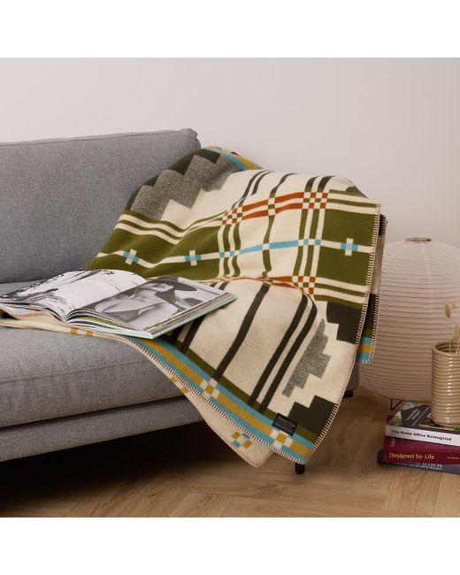 Pendleton Green Jacquard Napped Throw