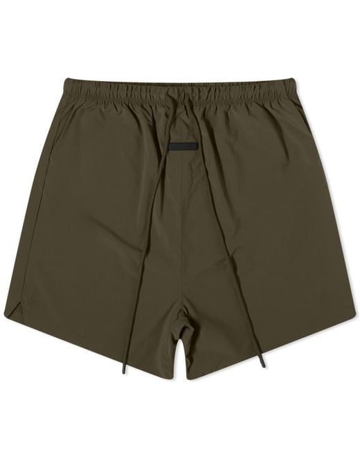 Fear Of God Green Spring Nylon Relaxed Shorts for men