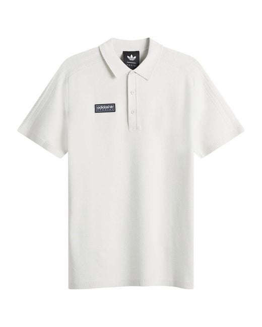 Adidas White Spezial Bispham Polo for men