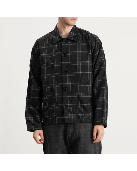 YMC Black Pj Check Overshirt for men
