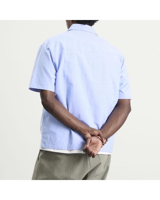 Daily Paper Blue Script Short Sleeve Shirt for men