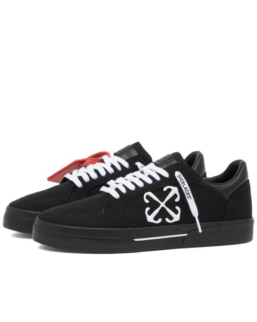 Off-White c/o Virgil Abloh Black Off- Vulcanzied Canvas Sneakers for men