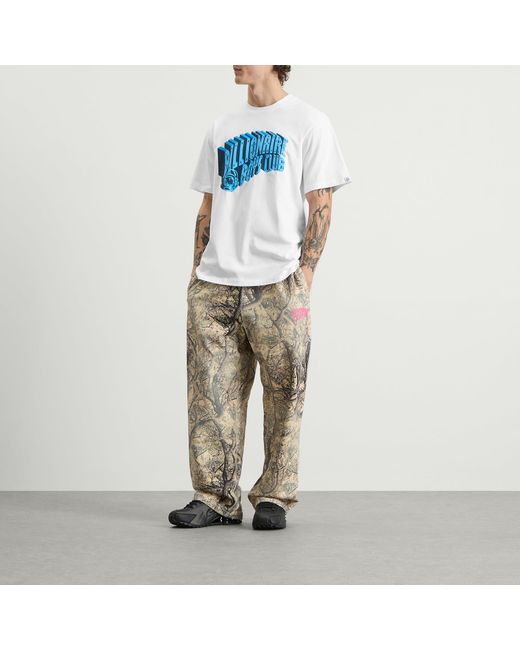 BBCICECREAM Blue 3D Arch Logo T-Shirt for men