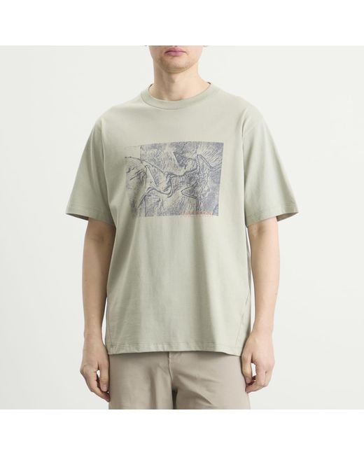Arc'teryx Multicolor Kragg Cotton Lithographica T-Shirt for men