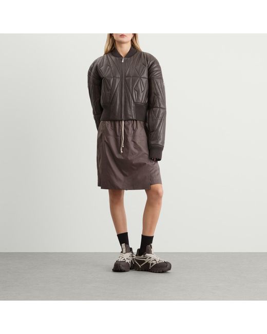 Rick Owens Brown X Moncler Kiltshorts Drawstring Shorts
