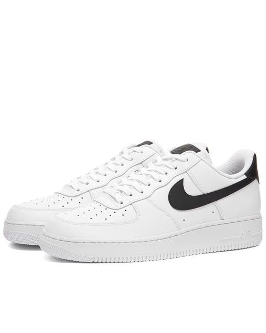 Nike Lace Air Force 1 '07 An20 Sneakers in White \u0026 Black (White) - Save 75%  - Lyst