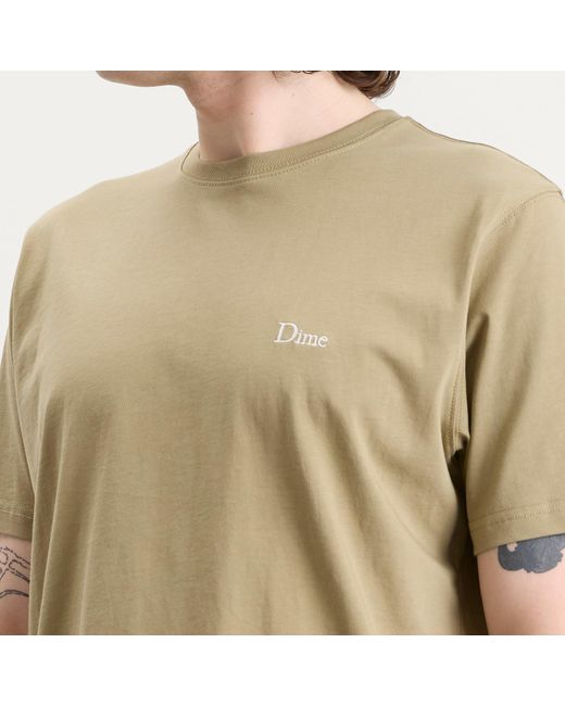 Dime Natural Classic Small Logo T-Shirt for men