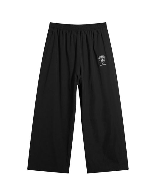 Balenciaga Black Automobili Lamborghini Tracksuit Pants for men