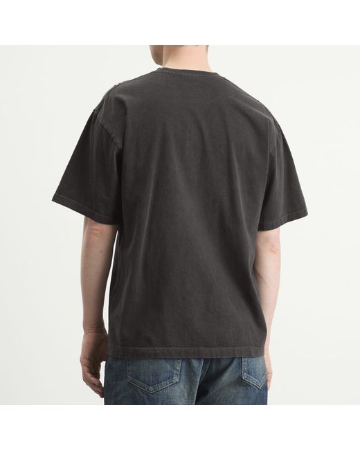 Neighborhood Black Ss-11 Pigment Dyed T-Shirt for men