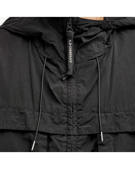 C P Company Black Chrome-R Hooded Jacket for men