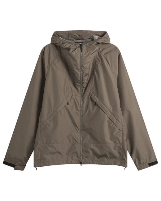 Goldwin Gray Ripstop Hooded Jacket for men