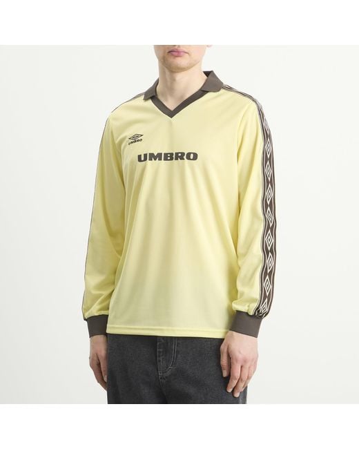 Umbro Yellow Taped Long Sleeve Jersey for men