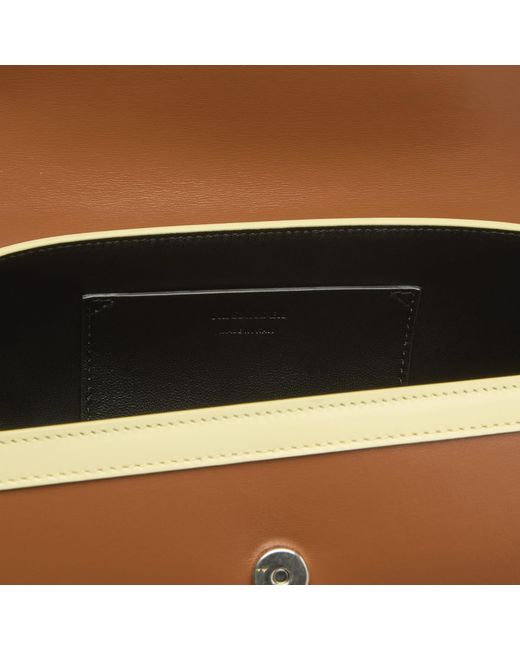 Jil Sander Brown Cannolo Handbag