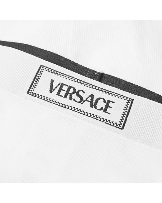 Versace White Logo Brief