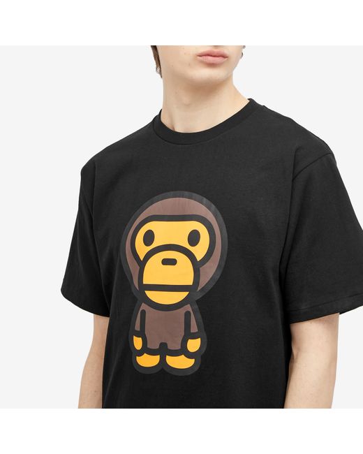 A Bathing Ape Black Big Baby Milo T-Shirt M for men