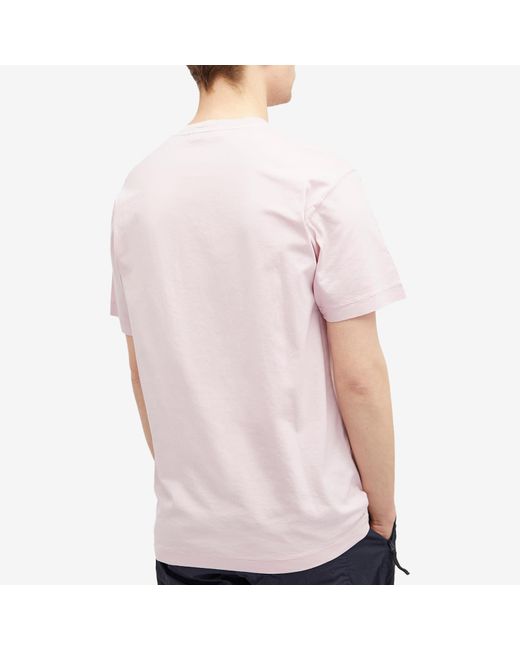 Stone Island Pink Patch T-Shirt for men