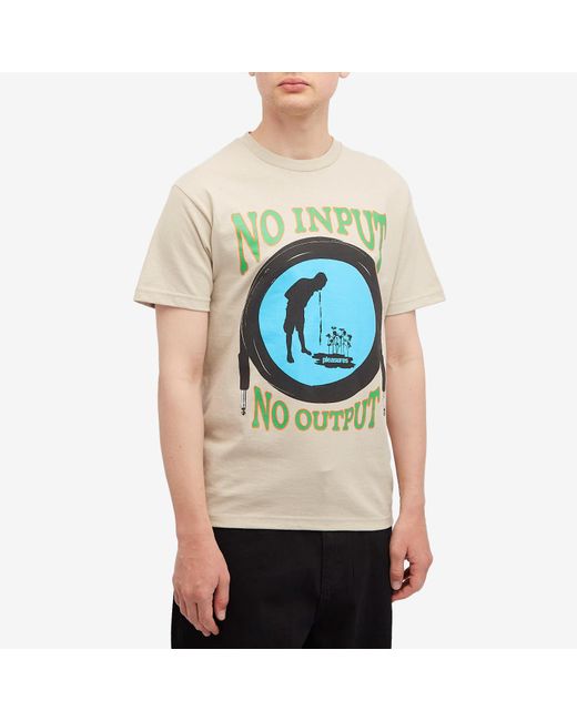 Pleasures Blue Input T-Shirt for men