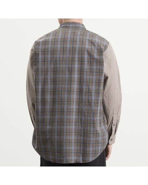 Unlikely Dry Goods Gray 2-Tone Work Shirt for men