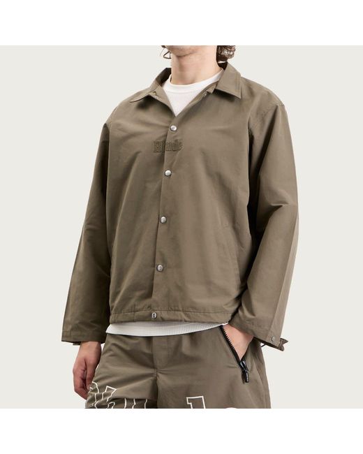 Rhude Green Logo Coaches Jacket for men