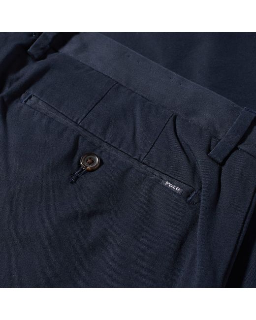 Polo Ralph Lauren Blue Flat Front Twill Pant for men