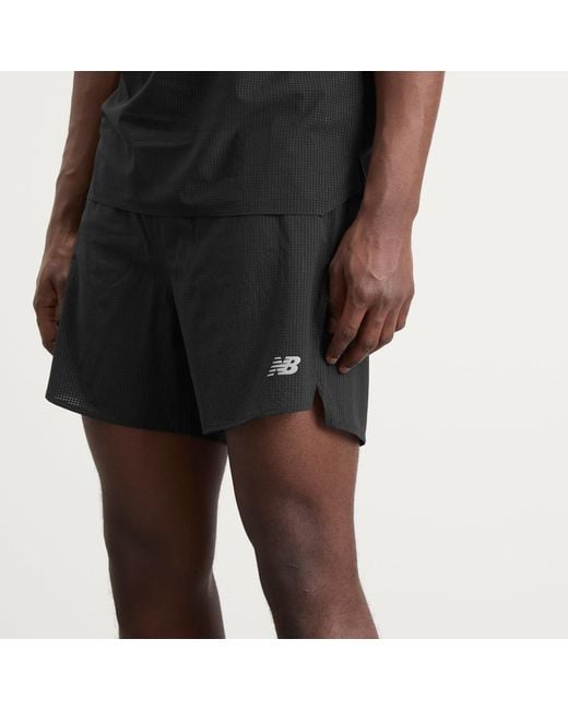 New Balance Black New Balance Rc Ultra Light Split Short 5" for men