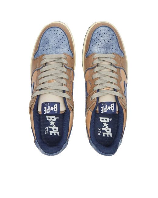 A Bathing Ape Sk8 Sta #3 M2 Sneakers in Blue for Men | Lyst UK