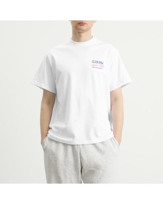 Club 1984 White Sunset Blvd T-Shirt for men