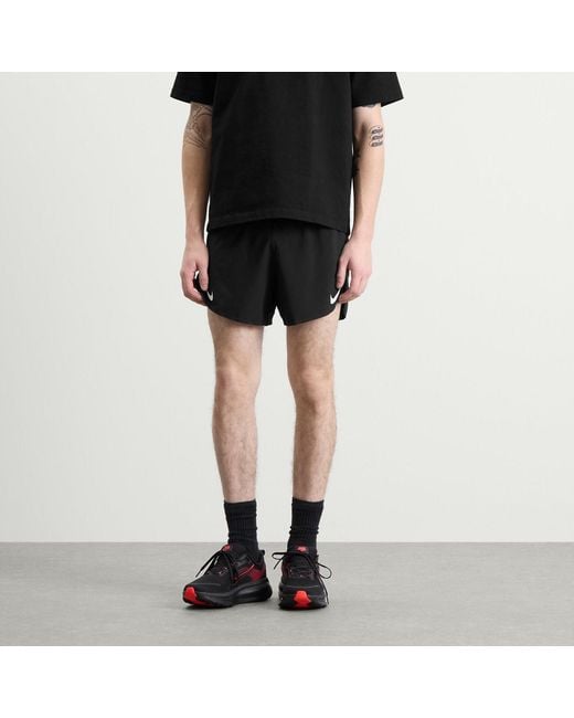 Nike Black Aeroswift 4 Inch Short for men