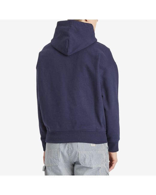 Polo Ralph Lauren Embroidered Chest Logo Hoodie in Blue for