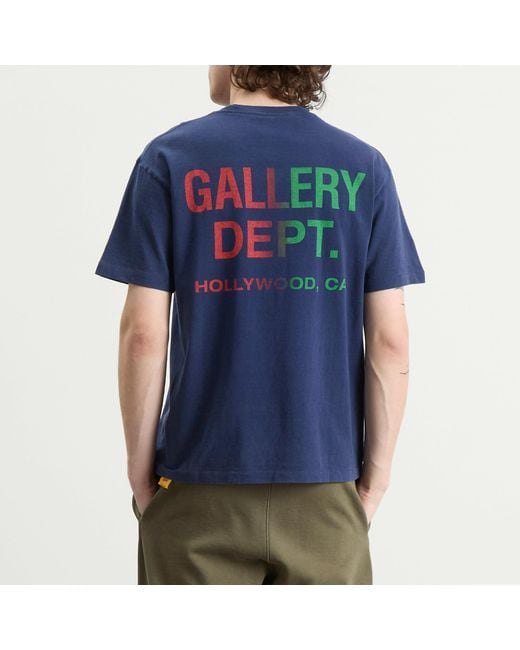 GALLERY DEPT. Blue Boardwalk T-Shirt for men