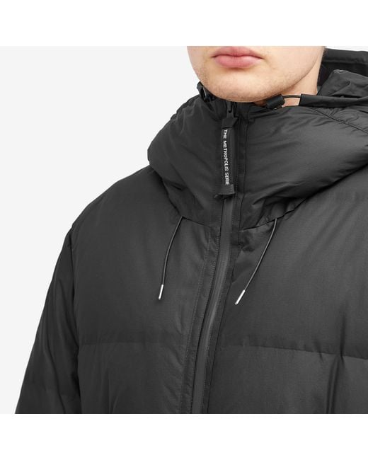 C P Company Black Metropolis Pertex Hooded Down Jacket for men