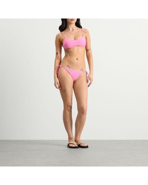 Fruity Booty Pink Tie Bikini Bottoms