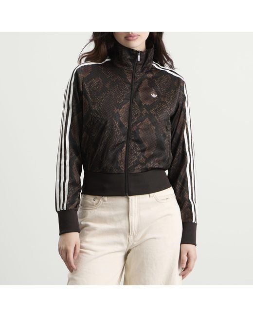Adidas Black Satin Firebird Track Top