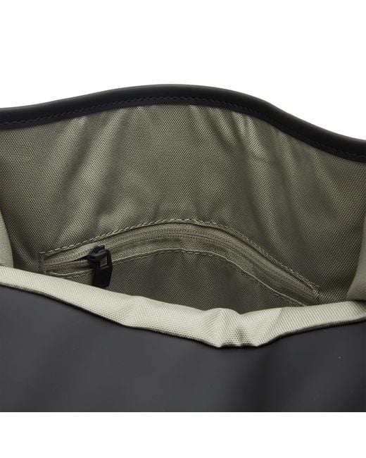 Rains Black Mix Backpack for men