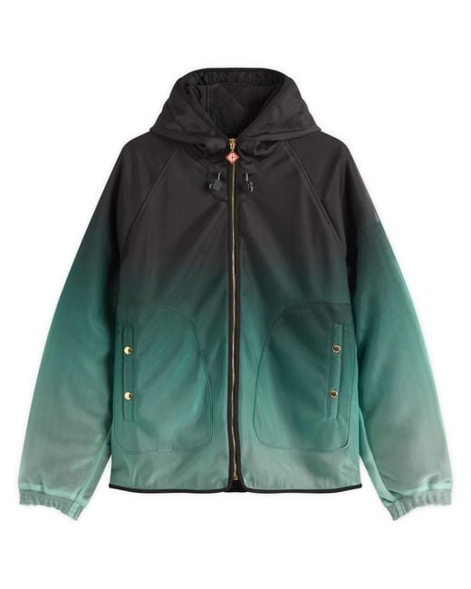 Casablanca Green Windbreaker Nylon Gradient Technical Jacket for men