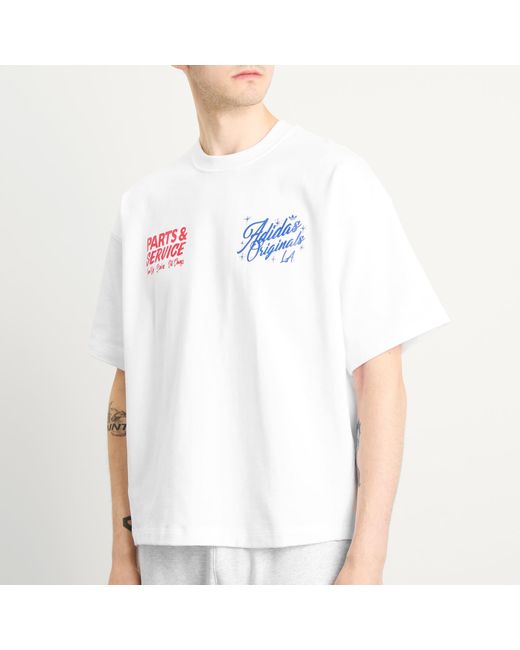 Adidas White Og La T-Shirt for men