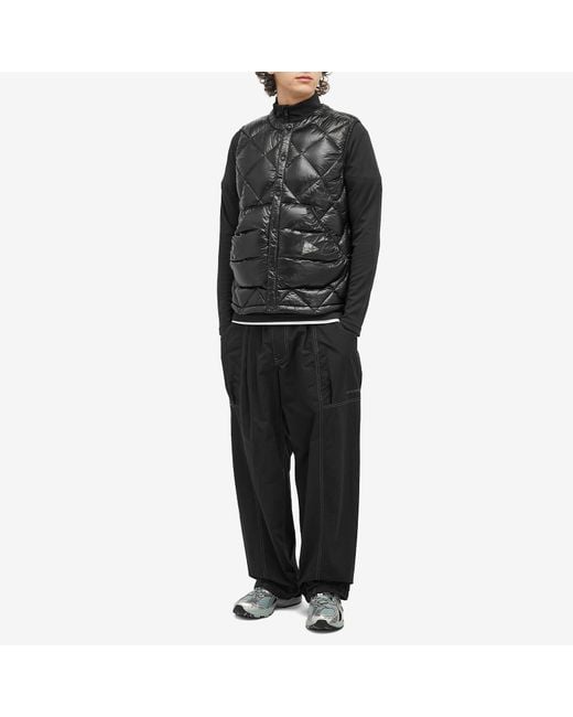 And Wander Black Diamond Stitch Down Vest