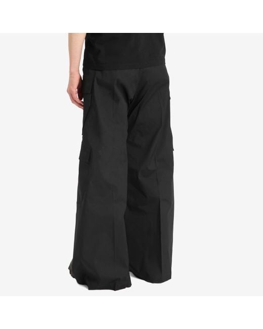 Rick Owens Black Heavy Cotton Poplin Cargobelas for men