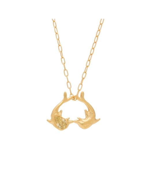 SIMUERO Metallic Los Delfines Necklace