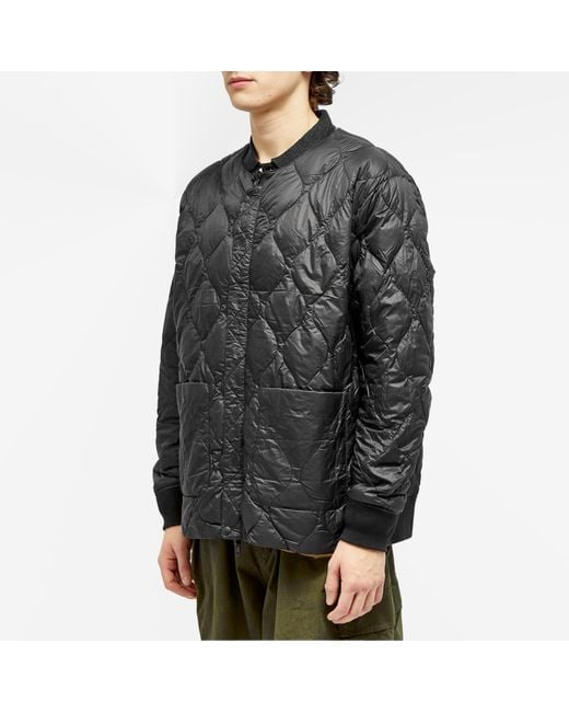Taion Green X Beams Lights Reversible Ma-1 Down Jacket for men
