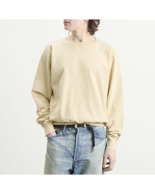 Auralee Natural High Gauge Sweatshirt for men