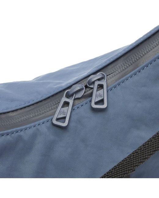 F/CE Blue Textured Twill Horn Mini Shoulder Bag