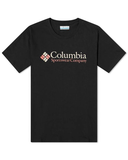 Columbia Black Retro Logo T-Shirt for men